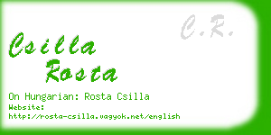 csilla rosta business card